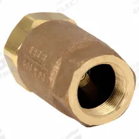 APOLLO Ball Cone Spring Check Valve: Ball, Inline Valve Body, Bronze, 1 1/2 in Pipe Size, Std, RPTFE (MPN 6110701). Key specifications — Ball Material: RPTFE; Brand: APOLLO.