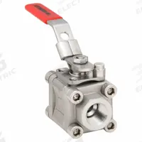 KECKLEY Manual Two-Way Ball Valve: 1/2 in, 316 Stainless Steel, Straight, FNPT x FNPT, Three-Piece (MPN BVM3THRSSRGSL-050). Key specifications — Brand: KECKLEY; Handle: Locking Lever.
