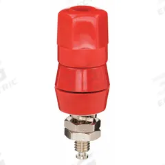 Binding Post: 2 in Lg, Brass, Silicone Rubber, 15 A Max Current, Red (MPN 5TWZ3). Key specifications — Contact Material: Brass; Body Material: Brass; Brand: APPROVED VENDOR; Color: Red.