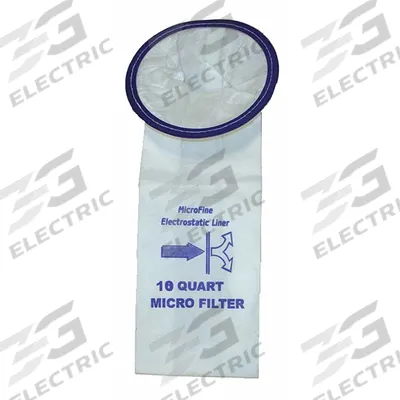 BISSELL COMMERCIAL Vacuum Bag: Bissell, BGPRO10A, Dry, Cloth, 2-Ply, Std - Backpack Vacuum Bags