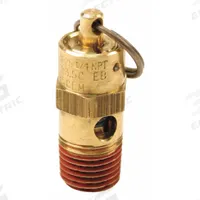 CONTROL DEVICES Air Safety Valve: Hard Seat, 1/4 in (M)NPT Inlet (In.), 100 psi Preset Setting (PSI) (MPN SA25-1A100). Key specifications — attr291993: Hard Seat; attr291998: Brass; attr292007: Stainless Steel; attr292009: Brass; attr294753: CONTROL DEVICES.