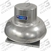 Downblast Exhauster: Direct Drive, Includes Drive Pack, 12 in Wheel, 1,544 cfm, 1/3 hp, 1, Clean Air (MPN ALX120-DD033EC). Key specifications — Motor Type: Electronically Commutated; Assembly: Assembled; Base Shape: Square; Brand: CANARM; High-Efficiency Motor: Yes; For High-Static Pressure Applications: Yes; Motor Enclosure: Open Dripproof; Mounting Location: Roof and Wall.
