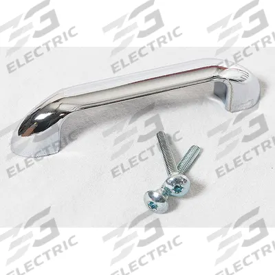 ASI GLOBAL PARTITIONS Door Pull: Zinc, Bright, 1 in Overall Ht - Door Handles & Pulls for Bathroom Partitions