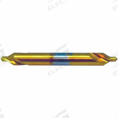KEO Center Drill: Plain Type, #5, 60°, 6 in Overall Lg - Plain-Tip Center Drills