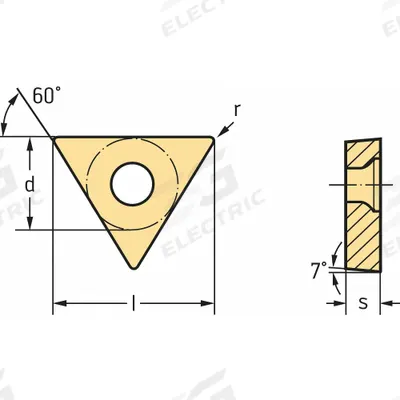 WALTER Triangle Turning Insert: TCGT2(1.5)2-MM4 WSM01 - Triangle (T) Indexable Turning Inserts