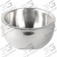 AMERICAN METALCRAFT Bowl: 108 oz Capacity, 10 in Dia, Stainless Steel, Silver (MPN AB12). Key specifications — Brand: AMERICAN METALCRAFT; Color: Silver; Material: Stainless Steel; Product Type: Double Wall Bowl.