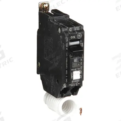 GE Miniature Circuit Breaker: THQB, 20 A, 120/240V AC, Single Phase, 10kA at 120/240V AC - THQB & THHQB Series, Bolt-On GE Miniature Circuit Breakers
