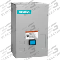 SIEMENS NEMA Magnetic Motor Starter: Non-Reversing, 3 Poles, NEMA Size 00, 9 A, 480V AC Coil (MPN 14BUC32BH). Key specifications — attr211388: SIEMENS; attr951451: 1NO; attr951453: 380-440/440-480V AC; attr951489: Three; attr951498: Screw Terminals; attr984425: 1NO; attr984429: Pilot Light; attr997361: None (Not Applicable to Electronic Overloads).