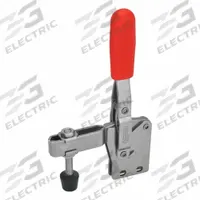 JW WINCO Vertical Acting Toggle Clamp: Vertical Handle, Flange Base Mounting, 54 mm Arm Lg, Rubber (MPN 810.1-130-BC-NI). Key specifications — Brand: JW WINCO.