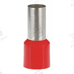 PANDUIT Wire Ferrule: 2 AWG Max Wire Size, Holds 1 Wire, Red, Polypropylene, 0.35 in Ferrule Dia (MPN FSD86-16-L). Key specifications — Brand: PANDUIT.