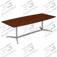 BUSH BUSINESS FURNITURE Conference Table: Boat, Laminate/Wood, Cherry, 119 in Overall Lg, Cherry (MPN 99TBM120HCSVK). Key specifications — attr987891: Traditional Leg; attr987894: Wood; attr987867: Laminate; attr987857: BUSH BUSINESS FURNITURE; attr987872: Laminate.
