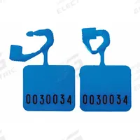 ELC SECURITY PRODUCTS Padlock Seals: Blue, Plastic, 8 lb Breaking Strength, 5 mm Lock Wd, 250 PK (MPN 092H01PPBL). Key specifications — Brand: ELC SECURITY PRODUCTS; Marking Color: Black; Marking Included: Numbers; Marking Numbering: Random; Lock Material: Plastic.