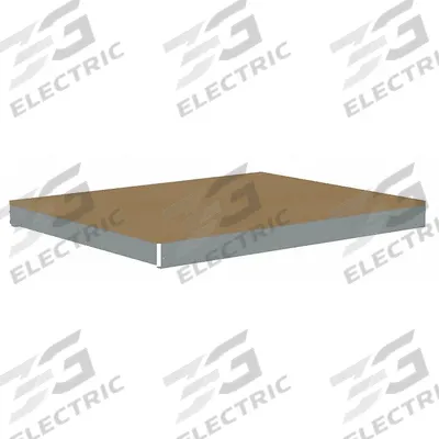 TENNSCO Shelf: 48 in x 36 in, 2,500 lb Load Capacity, Particleboard, Gray - Particleboard Decking Shelf Kits for Boltless Shelving