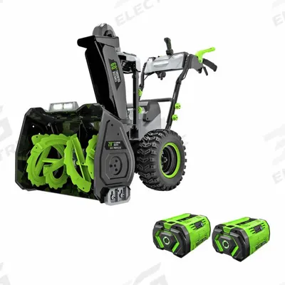 EGO Cordless Walk-Behind Snow Blower Kit: 200° Chute Turning Radius, Cordless - Battery-Powered Snow Blowers