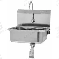 SANI-LAV Hand Wash Sink Kit: 1 Stations, 7 in Bowl Dp, 17 in Bowl Lg, 14 in Bowl Wd, Faucet Included (MPN 5051). Key specifications — Includes Side Splash: Side Splash Not Included; Series: Stainless Steel Hand Wash Sink; Brand: SANI-LAV.