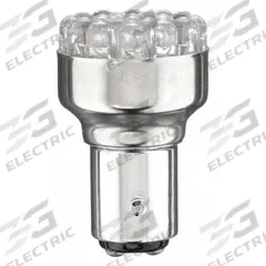 HAMSAR Compact LED Bulb: LED, Double Contact Index (BAY15d), (S) Sign, S8, 1157, 12 to 24V AC, Red (MPN 3JYP7). Key specifications — Light Color: Red; Trade Number: 1157; Voltage: 12 to 24V AC; Brand: HAMSAR; Bulb Shape: S8.
