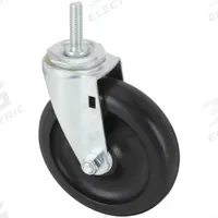 APPROVED VENDOR Stem Caster: Swivel, 5 in Wheel Dia., 1 1/4 in Wheel Wd, Polyolefin, Light Duty (MPN 32J972). Key specifications — Brand: APPROVED VENDOR; Thread Size: 7/16"-14; Roll Up: Swivel.