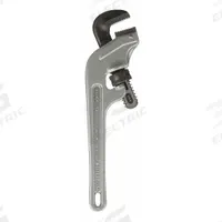 RIDGID End Pipe Wrench: 1 1/2 in Jaw Capacity, Serrated, 10 in Overall Lg, I-Beam (MPN 90107). Key specifications — attr309808: I-Beam; attr324941: RIDGID.