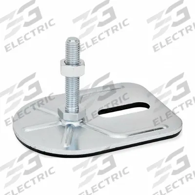 JW WINCO Male-End Leveling Mount: Swiveling Stud, 3/8"-16 Thread Size, 3 3/20 in - Non-Skid Male Leveling Mounts