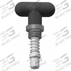 Weld Mount Retractable Spring Plunger: Rounded T-Knob, 0.5 in Plunger Wd, 0.55 in Plunger Projection (MPN GI1/2S2.25-BTR6). Key specifications — Brand: INNOVATIVE COMPONENTS; Barrel Diameter: 1 in; Barrel Length: 2.25 in.