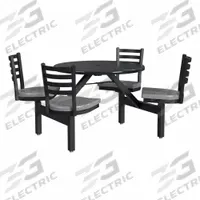 PALMER HAMILTON Picnic Table: Fiberglass, Durable Fiberglass Finish, Black/Gray, 34 in Overall Ht (MPN PH-4S36RD-OBSBSG). Key specifications — Brand: PALMER HAMILTON; Tabletop Color: Black; Gray; Manufacturer Part Number: PH-4S36RD-OBSBSG; Standards: GREENGUARD® GOLD Certified; Product Type: Picnic Table; Frame Material: Steel.