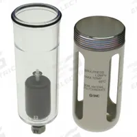 SMC FRL Replacement Bowl: Polycarbonate, AD, AD27-C-D. Key specifications — attr111689: AD27-C-D; attr111695: AD; attr158712: Polycarbonate; attr111692: SMC.