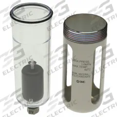 SMC FRL Replacement Bowl: Polycarbonate, AD, AD27-C-D. Key specifications — attr111689: AD27-C-D; attr111695: AD; attr158712: Polycarbonate; attr111692: SMC.