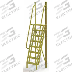 TRI-ARC Configurable Platform Ladder: 10.2 ft Overall Ht, 30 in Overall Wd, 20 in Overall Dp, Steel (MPN UCL7508242). Key specifications — Material: Steel; Color: Yellow; Brand: TRI-ARC.