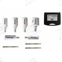 WESTWARD Hole Saw Kit: 9 Pieces, 1 1/2 in Max. Cutting Dp, Bi-Metal, 4/6 Teeth per Inch (MPN 29VX25). Key specifications — attr1098178: 4/6; attr1098172: WESTWARD.