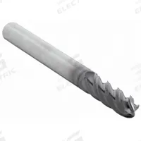 WIDIA HANITA Ball End Mill: Carbide, TiAlN Coated, 4 Flute, 3/8" Mill Dia, 7/8" LOC, 2-1/2" OAL (MPN TF4V0010004)