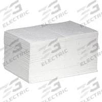 PIG Sorbent Pad: 22 1/2 oz Volume Absorbed Per Pad, 20 in x 15 in Pad Size (L x W), White, 100 PK (MPN MAT455). Key specifications — Brand: PIG; Material: Polypropylene.
