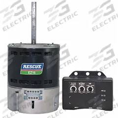 U.S. MOTORS Direct Drive Blower Motor: RESCUE® EZ16™, 48Y Frame Size, Belly Band, ECM, Open Air Over (MPN 5861). Key specifications — Brand: U.S. MOTORS; Manufacturer Part Number: 5861; ECM Motor Type: Constant CFM; Features: Field Tunable EZ Interface; Frame Size: 48Y; Full Load Amps @ 60 Hz: 9.3/5.9-5.5 A; 9.4/5.9-5.5 A; Includes User Interface: Yes.