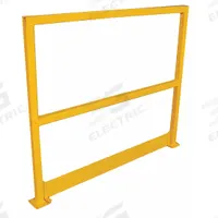 APPROVED VENDOR Handrail Section: Toe Board Included, 4 in x 4 in, Floor Mounted Rail Mounting (MPN 2HEN1). Key specifications — Product Type: Handrail Section; Brand: APPROVED VENDOR; Color: Yellow; Handrail Shape: Square; Material: Steel; Number of Rail Levels: Not Rated; Rail Mounting Style: Floor Mounted.
