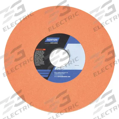 NORTON Straight Grinding Wheel: Type 1, 7" x 1/4" x 1 1/4", 38A220-LV - Grinding Wheels for Light-to-Moderate Grinding of Tool Steels
