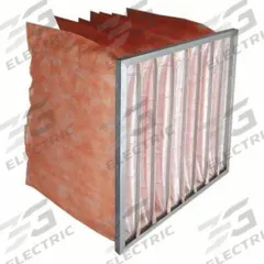 GRAINGER Pocket Air Filter: 20 in x 20 in x 36 in, MERV 14, Orange, Fiberglass, 5 Pockets (MPN 2GHP7). Key specifications — Display Sell UOM: EA; Brand: GRAINGER; Media Material: Fiberglass; Performance Rating: MERV 14.