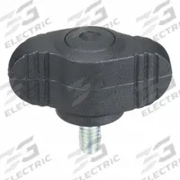 KIPP Hand Knob: Wing, Plastic w/ Steel Thread, M4 Thread, 8 mm Thread Lg, 28 mm Dia (MPN K0274.004X8). Key specifications — Brand: KIPP.