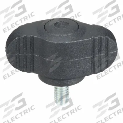 KIPP Hand Knob: Wing, Plastic w/ Steel Thread, M4 Thread, 8 mm Thread Lg - Wing Knobs with Threaded Stud