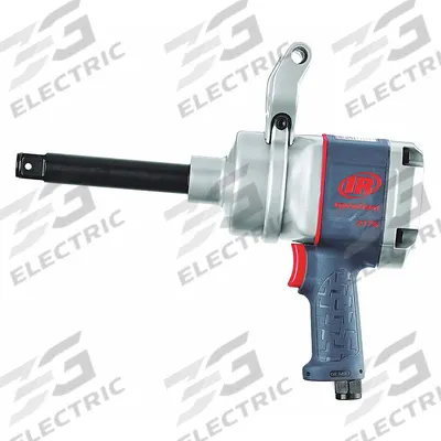 INGERSOLL RAND Air Impact Wrench: Full-Size, 1 in Drive, Pistol-Grip, Square - Pistol-Grip Air-Powered Impact Wrenches with Extended Anvils