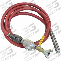 VIBCO Pneumatic Vibrator: 1 3/8 in Head Dia, 10 ft Shaft Lg, 10 in Radius of Vibration (MPN KA-1-3/8). Key specifications — attr125265: VIBCO; attr125297: Quick Connect.
