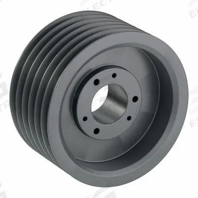 APPROVED VENDOR V-Belt Pulley: 8V1400, 6 Groove, 14 in OD, Bushed Bore - Bushed-Bore Cast-Iron Wedge V-Belt Pulleys