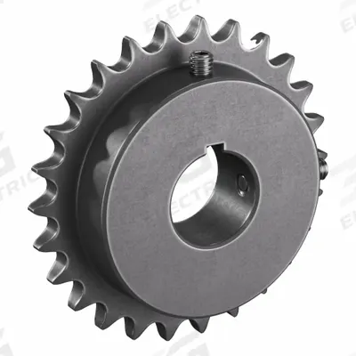 TRITAN Roller Chain Sprocket: 40, For 1/2 in Chain Pitch, 1 1/4 in Bore Dia, 26 Teeth - Size 40 Fixed-Bore Roller Chain Sprockets