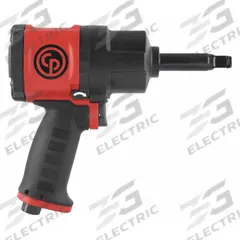 CHICAGO PNEUMATIC Air Impact Wrench: Compact, 1/2 in Drive, Pistol-Grip, Square, Extended (MPN CP7748-2 G). Key specifications — attr1321013: NPT; attr1321019: Compact; attr1321030: CHICAGO PNEUMATIC; attr1321012: Extended; attr1321025: Square.
