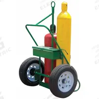 SAFTCART Cylinder Hand Truck: 1,680 lb, Side by Side, 2 Cylinder, 24 in W x 13 in D Nose Plate (MPN 554-30). Key specifications — attr1343829: SAFTCART; attr1343789: Green; attr1343794: Perma Clamp.