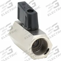 APPROVED VENDOR Manual Two-Way Ball Valve: 3/8 in, Nickel-Plated Brass, Straight, FNPT x FNPT (MPN G-CBV-38NL). Key specifications — Brand: APPROVED VENDOR; Handle: Wedge.