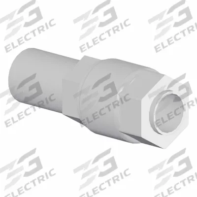 SMC Straight Adapter Fitting: 26 11/16 mm Pipe x 3/4 in OD Size, Threaded x Compression - PFA Compression Tube Fittings
