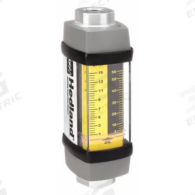 HEDLAND Mechanical Flowmeter: Petroleum Fluid Meter, Scale, Variable Area, Inline - Inline Flowmeters for Oils