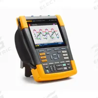 FLUKE Digital Oscilloscope: Portable Handheld Digital Oscilloscopes, Fully Isolated, Auto, True RMS (MPN FLUKE-190-204-III). Key specifications — Power Source: Battery; IP Rating: IP51; Manufacturer Part Number: FLUKE-190-204-III; AC Magnitude Calculation: True RMS; Basic AC Voltage Accuracy: +/-(1.50% +10 Counts); Basic DC Voltage Accuracy: ±(1.50% +6 Counts); Brand: FLUKE; CAT Safety Rating: CAT IV 600V.