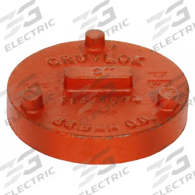 GRUVLOK Cap: Solid Cap, 5 in, Ductile Iron, 1,000 psi - Grooved Pipe Fittings