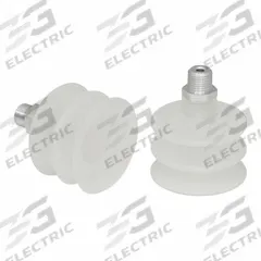 SCHMALZ Vacuum Pad Assembly: Multi-Bellows, 2.5 Folds, G1/4 in Vacuum Port, 55 mm Pad Dia, Clear (MPN 10.01.06.00586). Key specifications — attr1019136: 10.01.06.00586; attr1019138: SCHMALZ; attr1019139: 55 A.