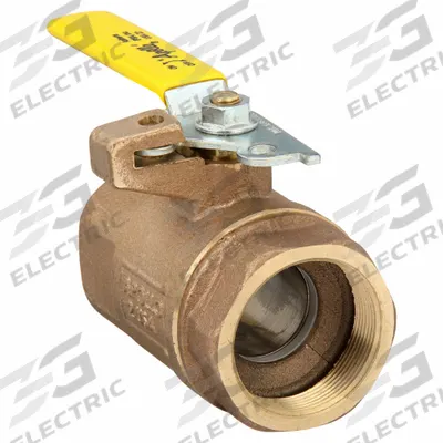 APOLLO Manual Two-Way Ball Valve: 2 in, Bronze, Straight, FNPT x FNPT - Bronze Ball Valves with Drain